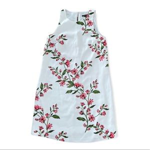 Ann Taylor White Cherry Blossom Dress 0P